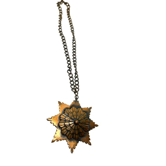 1960s Star Copper MCM Pendant Necklace - image 1
