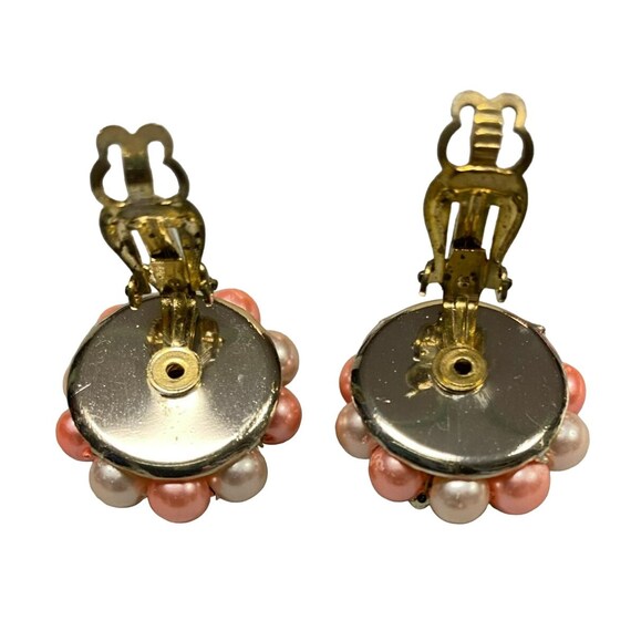 VENDU - Paire de boucles d'oreille rose shabby - Le Grenier de Lisette