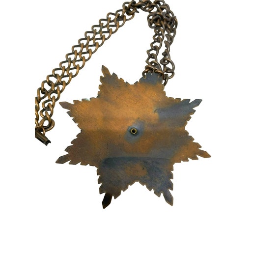 1960s Star Copper MCM Pendant Necklace - image 4