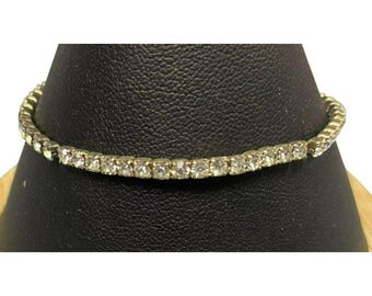Vintage 7 inch strass tennisarmband