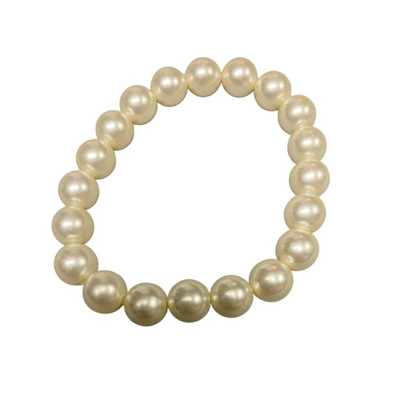 Braccialetto elastico con perle artificiali a 7 file di perle multistrato, adatto per gioielli da sposa, 6x4cm/2.36x1.57in, Perle finte