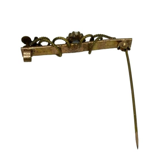 Belle Broche Vintage Début 1900 - Métal Doré - Pièce Ancienne Et Charmante