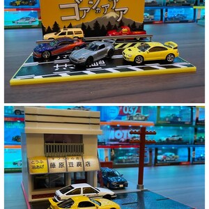 1/64 Scale Parking Lot Diorama Car Park Mouse Pad For Hot Wheels Diecast  Models