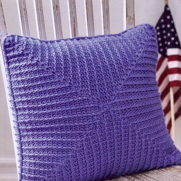 Pillowcase CROCHET PATTERN, textured pattern different sides, vintage pattern, crochet accessories, home decor, instant download PDF pattern