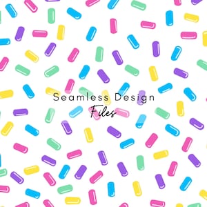Sprinkles Seamless File, Birthday, Seamless Pattern, seamless files, seamless pattern png, seamless digital pattern, seamless fabric, vector