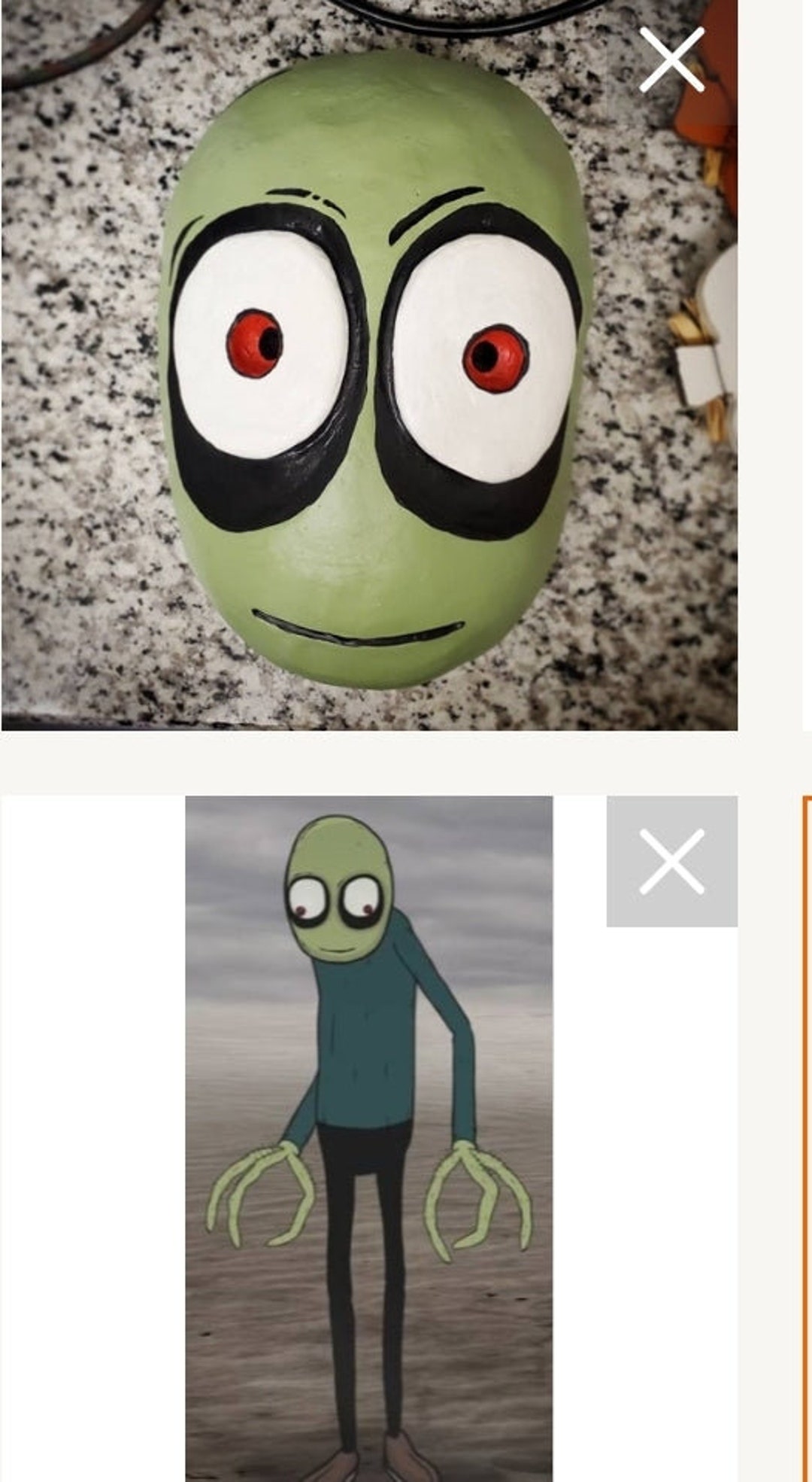 Salad Fingers Mask Etsy UK