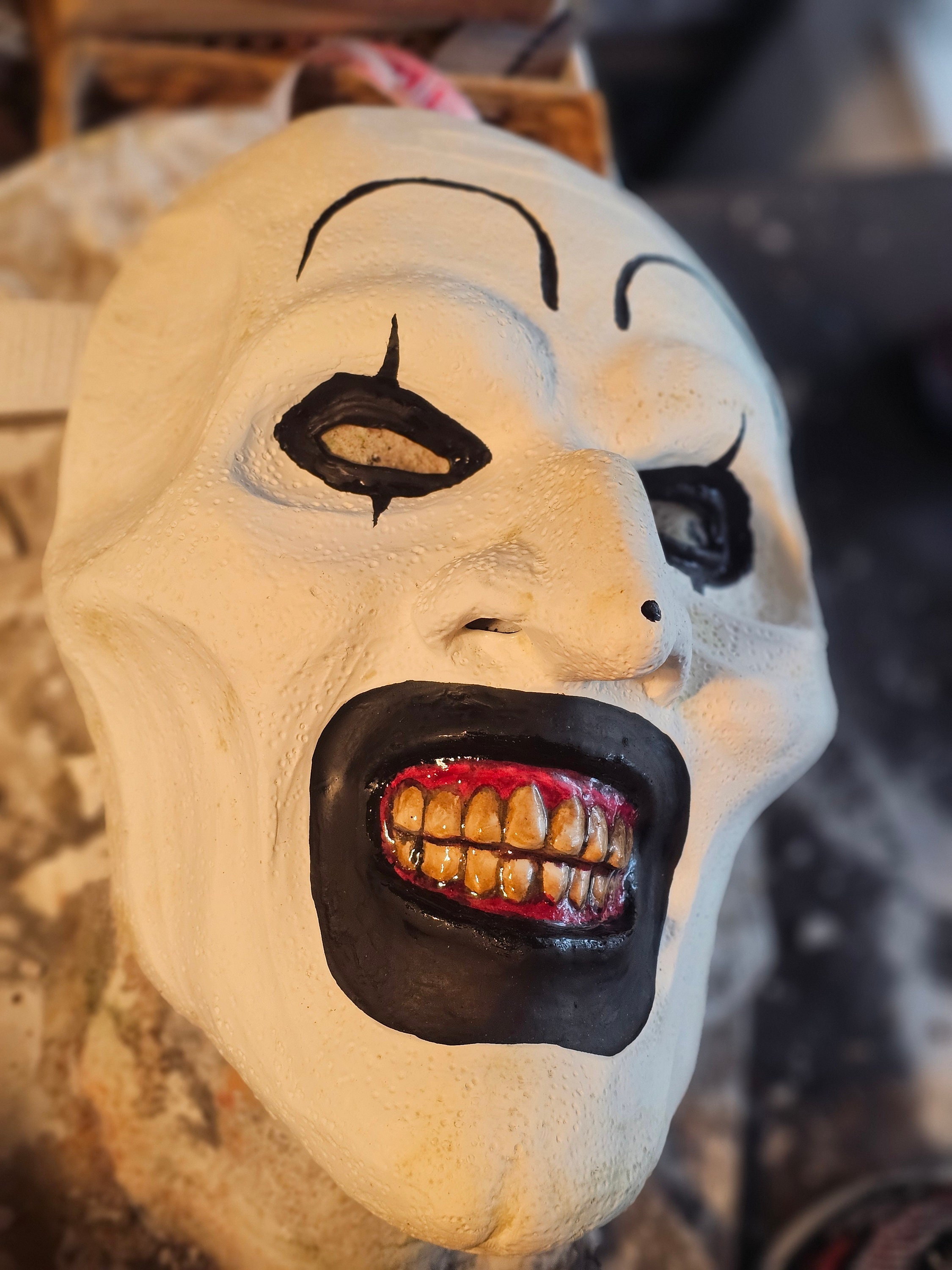 Lustige Cosplay Mittelfinger Maske Kopfbedeckung Halloween Maske Spielzeug  Karneval Party Kostüm Requisiten