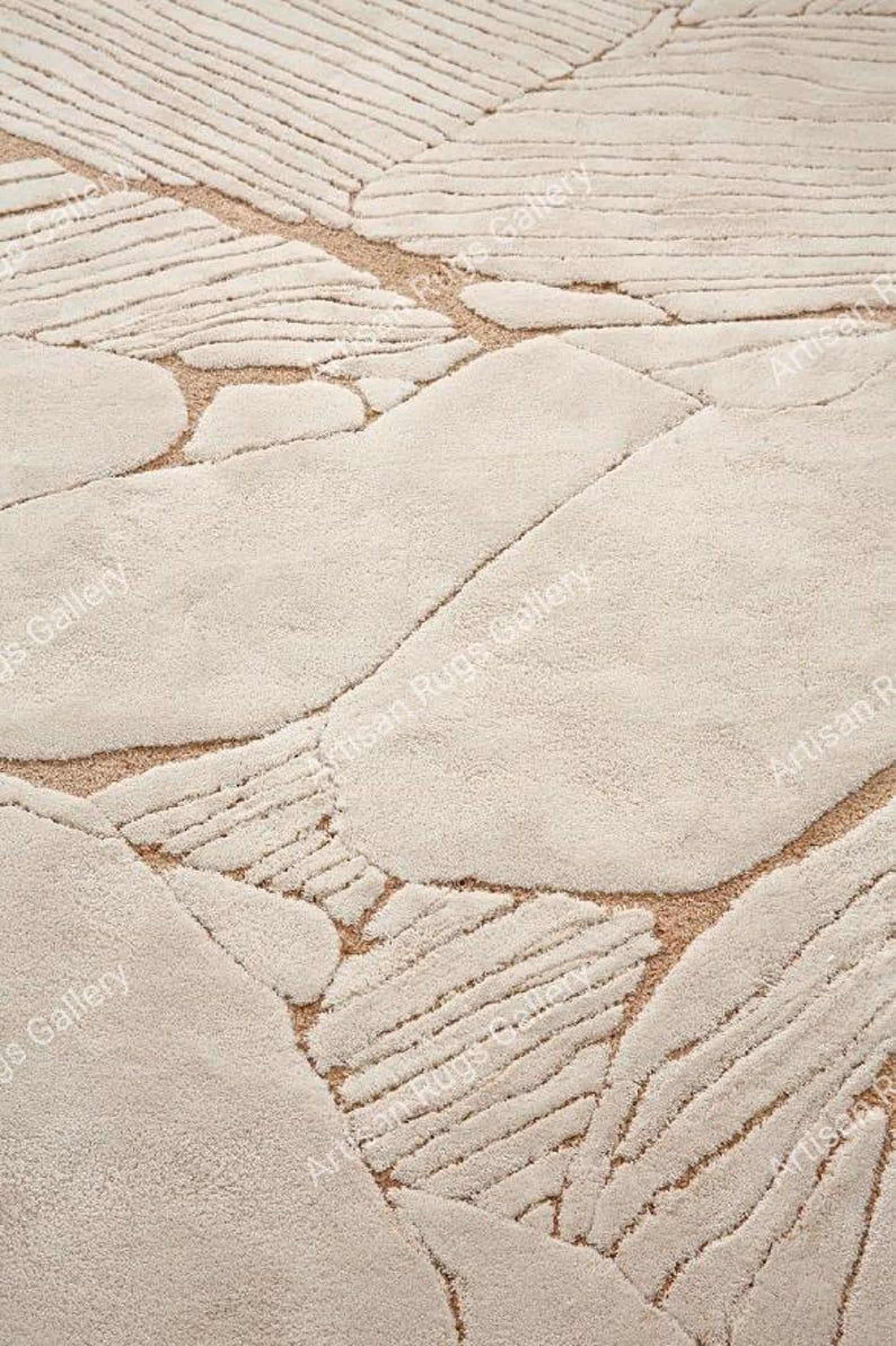 Hand-tufted Irregular Wool Area Rug: Designer Home Decor - Etsy