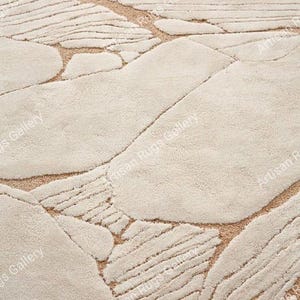 Hand-tufted Irregular Wool Area Rug: Designer Home Decor - Etsy