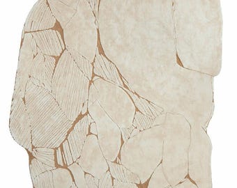 Irregular Shap Hand-Tufted designer Wool Area Rug for Home decor, Living room Interior, Bedroom Aesthetics, Kids room, Custom size
