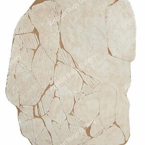 Hand-Tufted Irregular Wool Area Rug: Designer Home Decor