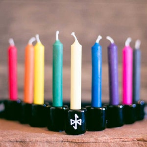 Chime Spell Candles - Altar Candles - Beeswax Soy Non-Toxic