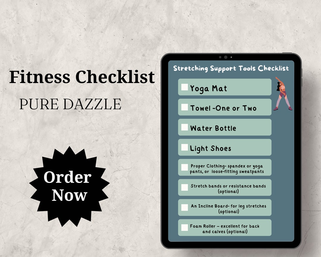 Fitness Checklist, Workout Planner, Weight Loss & Wellness Journal ...
