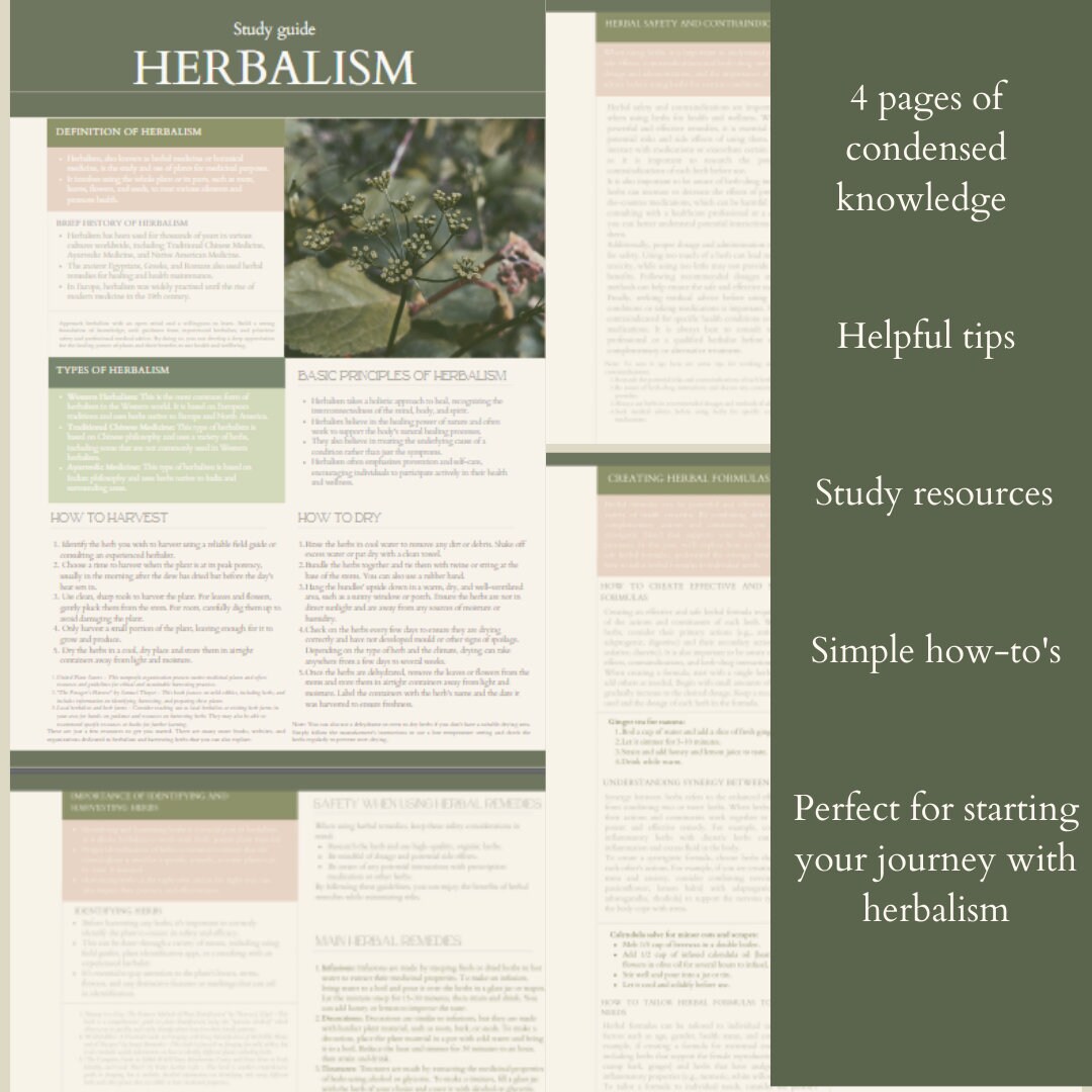 Complete Herbalism Bundle Beginner Herbalism Holistic Sciences