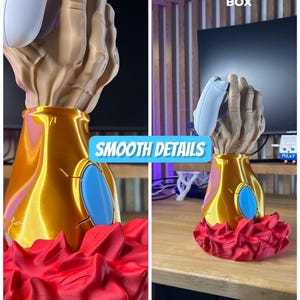 3D Printed DIY Universal Controller Stand - Anime Hand Bild 3