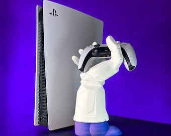 3D-geprinte doe-het-zelf universele controllerhouder - Animehand "Vegeta"