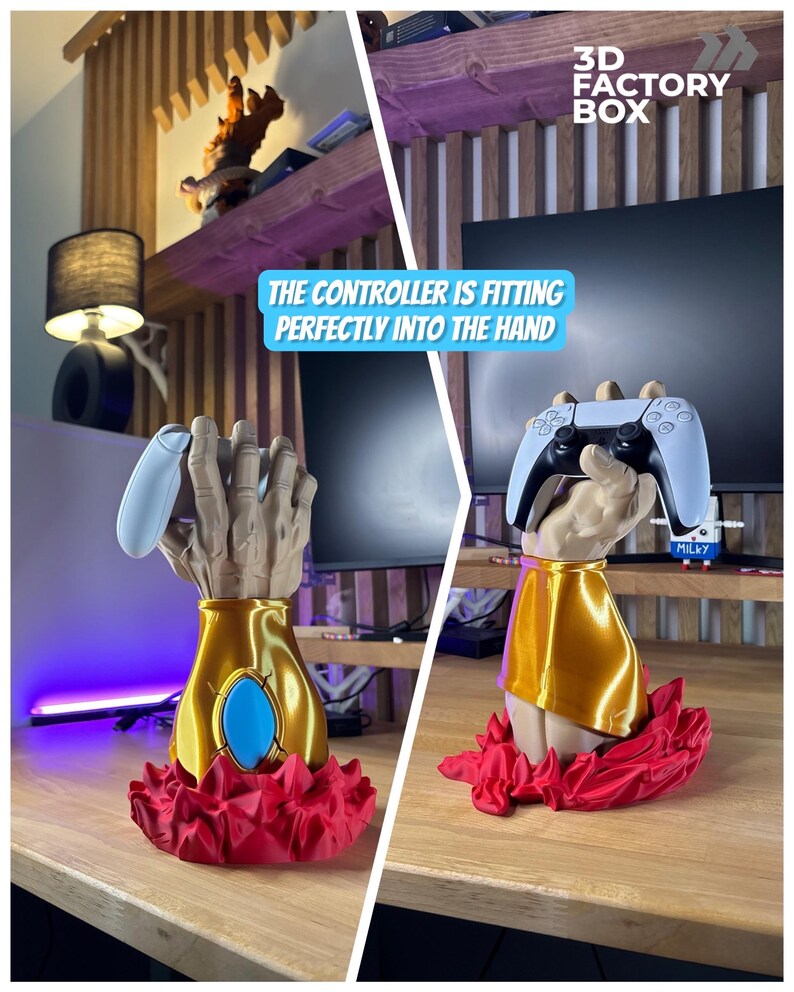 3D Printed DIY Universal Controller Stand - Anime Hand Bild 2