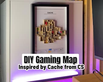 3D Printed DIY Gaming Map “Cache” inspired by “Counter Strike”