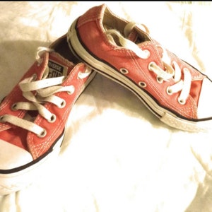 Converse Girls Low Cut Sneakers 332298F Pink Size 11