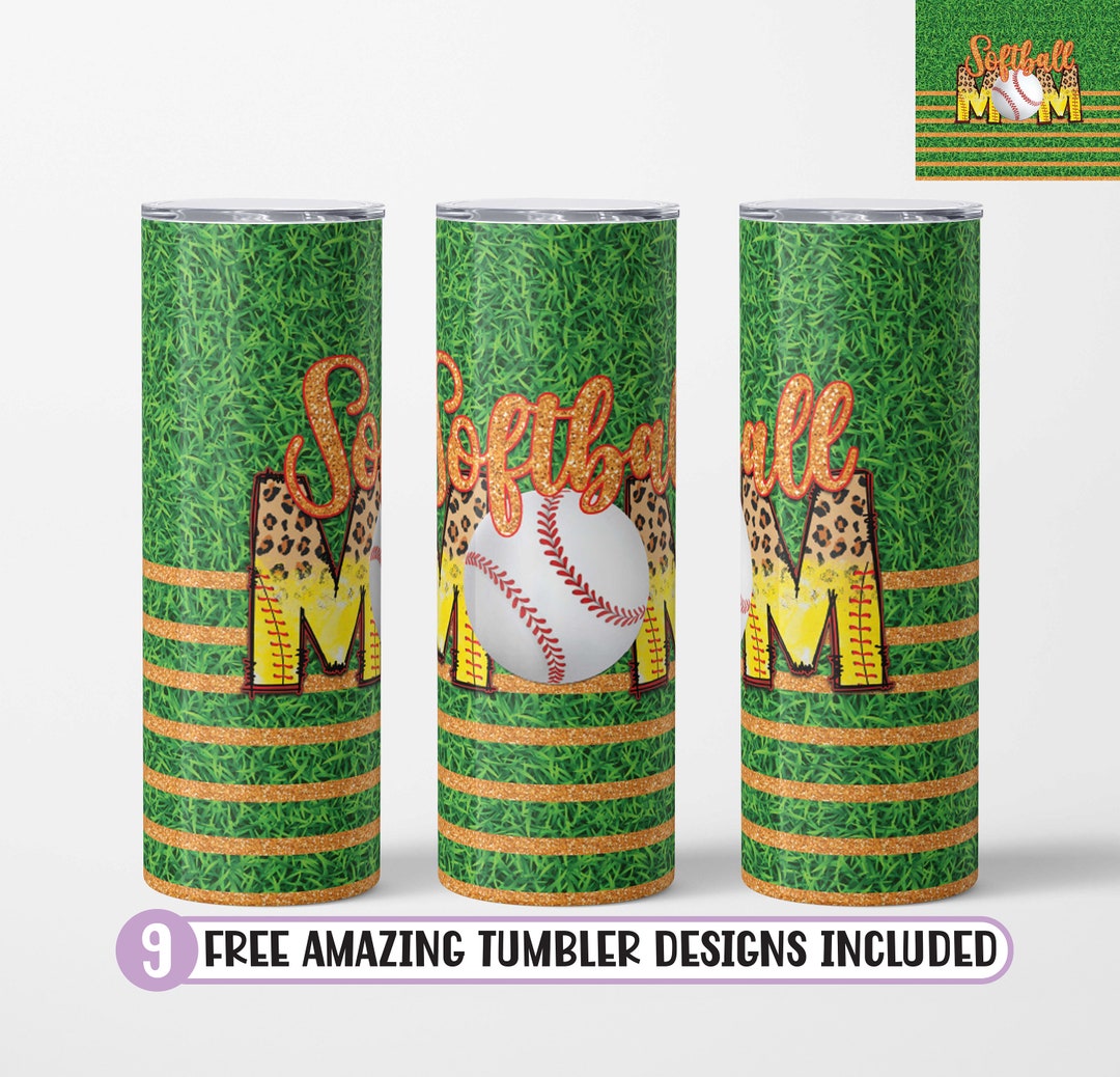 Softball Mom Tumbler, Softball Mom Gifts for Women, Sport Mom Tumbler