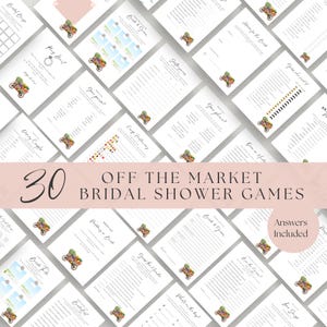Off The Market Bridal Shower Games, Fresh Off, Shes Off, Farmers Market Wedding Shower Games, Instant Download, Editable, Printable, W120