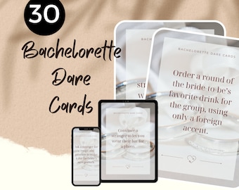 Bachelorette Dare Cards, Girls Night Out vrijgezellenfeest spel (afdrukbaar, direct downloaden)