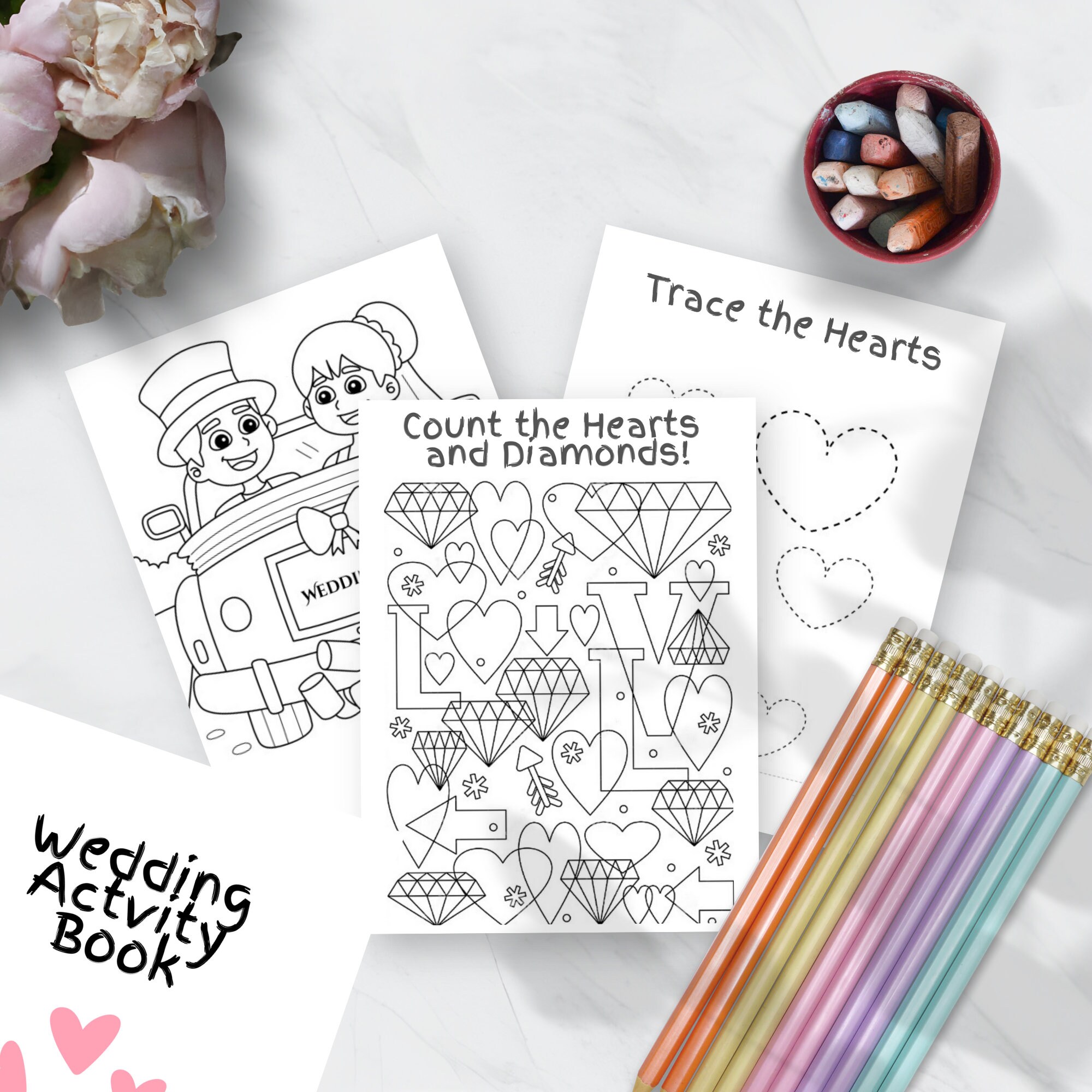 Wedding Activity Book for Kids Printable, Instant Download, Childrens ...