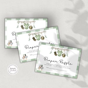 Jagd Babyparty Windel Einsatz Karte, Stockente Enten Junge Party druckbar, rustikale Outdoor Pampers Karte Einladung Add-On, Windel Anfrage D149