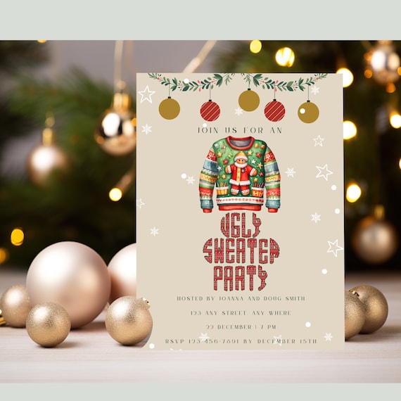 Ugly top sweater evite