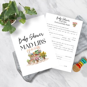 Funny Baby Shower Mad Libs Game Bundle Printable – Set of 3 Hilarious Stories Gender Neutral Group Activity Instant Download PDF D152 V3