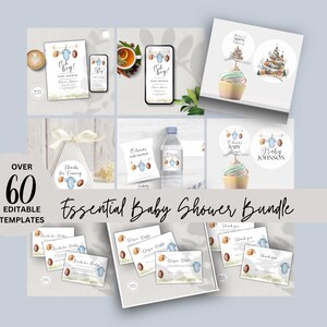 Football Baby Shower Bundle for Boy, Digital Invitation Bundle, Games, Signs,  Sports-Themed Party Printables, Instant Download, Editable