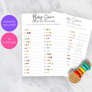 Baby Shower Emoji Game, Emoji Baby Shower Game, Baby Emoji Game, Baby Phrases Game, Baby Shower Games Printable, Emoji Baby Sprinkle G1