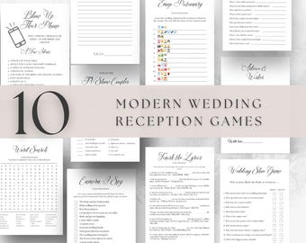 Wedding Table Games for Reception with Answers, Ready To Print Games for the DIY Bride, Fun Games for Wedding Table, PDF DOWNLOAD, A2 Amelia