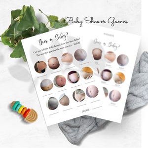 Baby Bump or Beer Belly Game, Printable Beer Belly Quiz, Pregnant, Baby Shower Games, INSTANT DOWNLOAD, Printable, Photo Trivia, BB01
