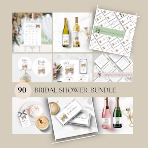 Farmers Market Theme Bridal Shower, Bundle, She&#39;s Off The Market, Instant Download, Editable Template, Evite, Invitation, Book Insert, W121
