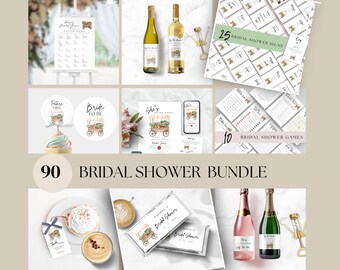Farmer's Market Bridal Shower Bundle, Editable Template (Digital Download)