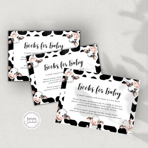Livros de vaca para cartão de bebê, solicitação de livro de vaca das Terras Altas, estamos tendo um chá de bebê, gênero neutro, download instantâneo editável, engraçado, D146