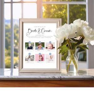 How Old Were The Bride And Groom Bridal Shower Game, Printable Guessing Game, Editable Template, Fun Couples Activity, Canva, Editable