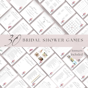 Scooped Up Bridal Shower Games, Ice Cream Wedding Shower Games, Fun, Canva Template, Instant Download, Editable, Printable, Bundle, W114