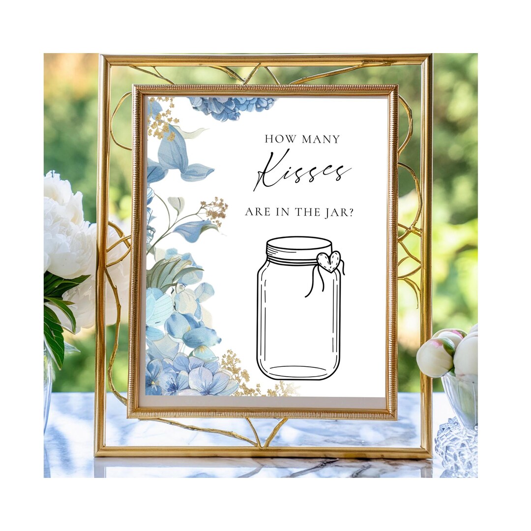 How Many Kisses for the Mrs Download, Hydrangea Kisses Sign, Soon to Be ...