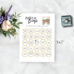 Plantilla editable de Canva para bingo de baby shower, disponible en el mercado, de 5 x 7 pulgadas, con temática de mercado de agricultores, imprimible, descarga instantánea, W121