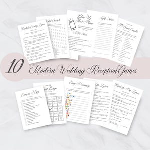 Wedding Table Games for Reception with Answers, Ready To Print Games for the DIY Bride, Fun Games for Wedding Table, PDF DOWNLOAD, A2 Amelia