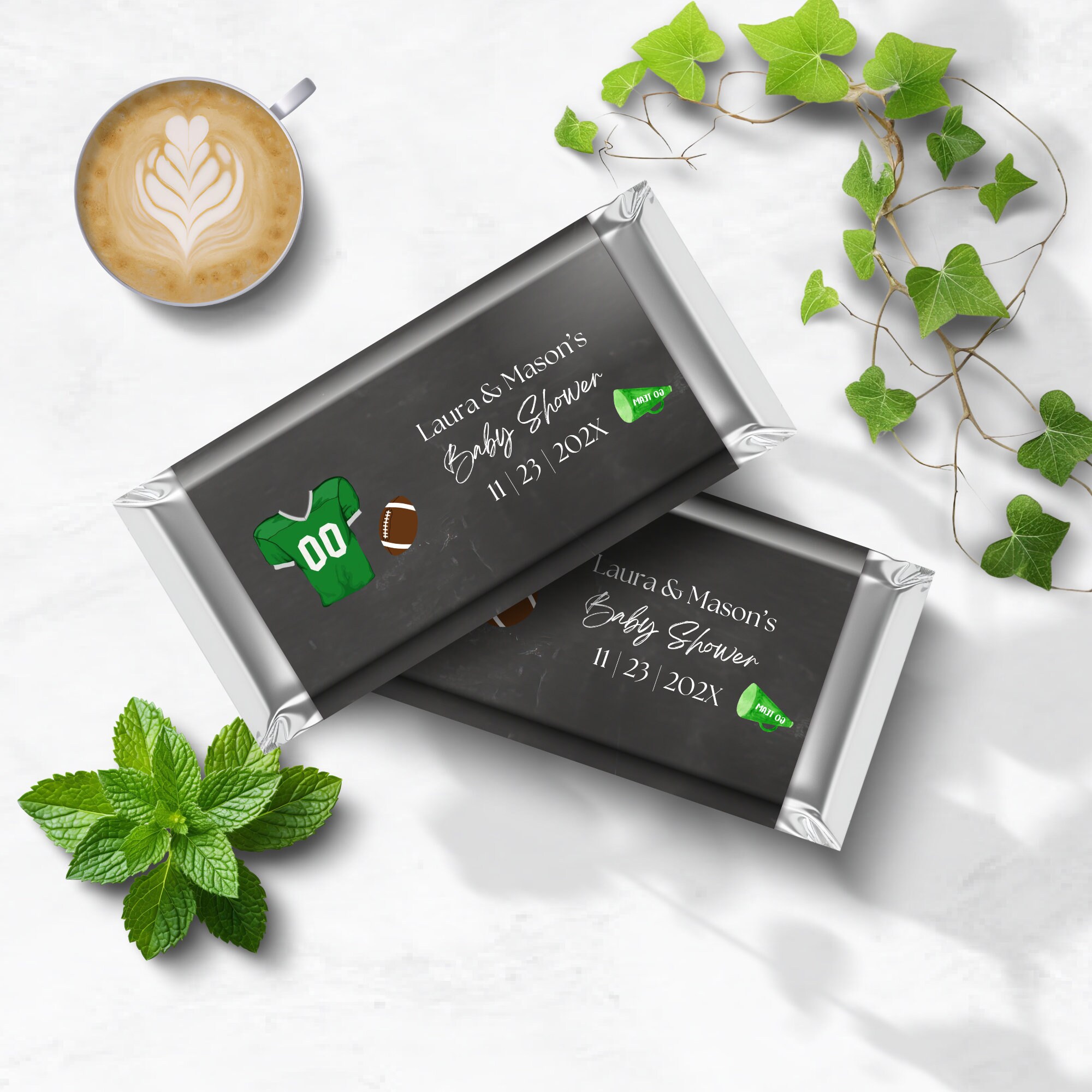 Editable Football Chocolate Bar Wrapper Printable Hershey Bar - Etsy