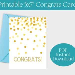 Imprimible 5x7 Office Champion Felicitaciones Tarjeta Descarga instantánea PDF para tamaño carta Descarga instantánea Celebre al instante el éxito en el lugar de trabajo