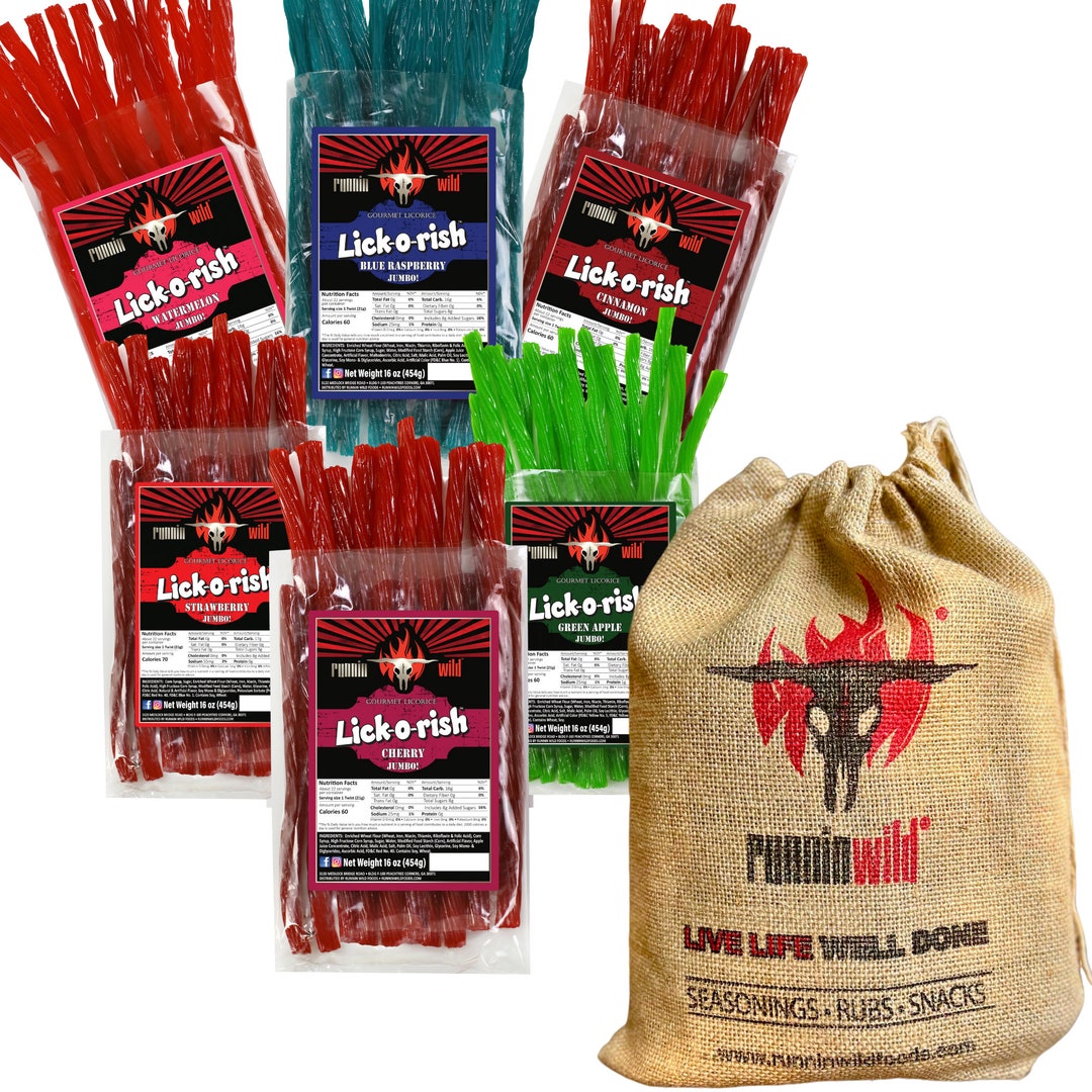 Licorice Lovers Gift Set Bag of 6 Flavors 6 POUNDS of Licorice Total Etsy