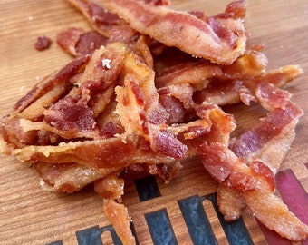 Maple Bacon Jerky | 100% UNCURED Candied Bacon-Bacon Candy-Pig Candy