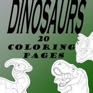 Dinosaurs 20 Coloring Pages