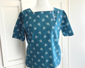 Vintage Oulivado Cotton Blouse: Red Mill Collection, Size 14