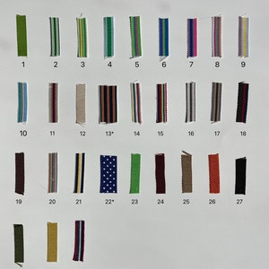 Vintage Grosgrain thin ribbon 1/4" wide. 5 yard minimum. Made in USA. afbeelding 4