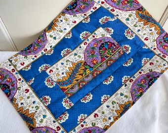 Vintage French Fabric Placemat Kit, Royal Escondido, Makes 6